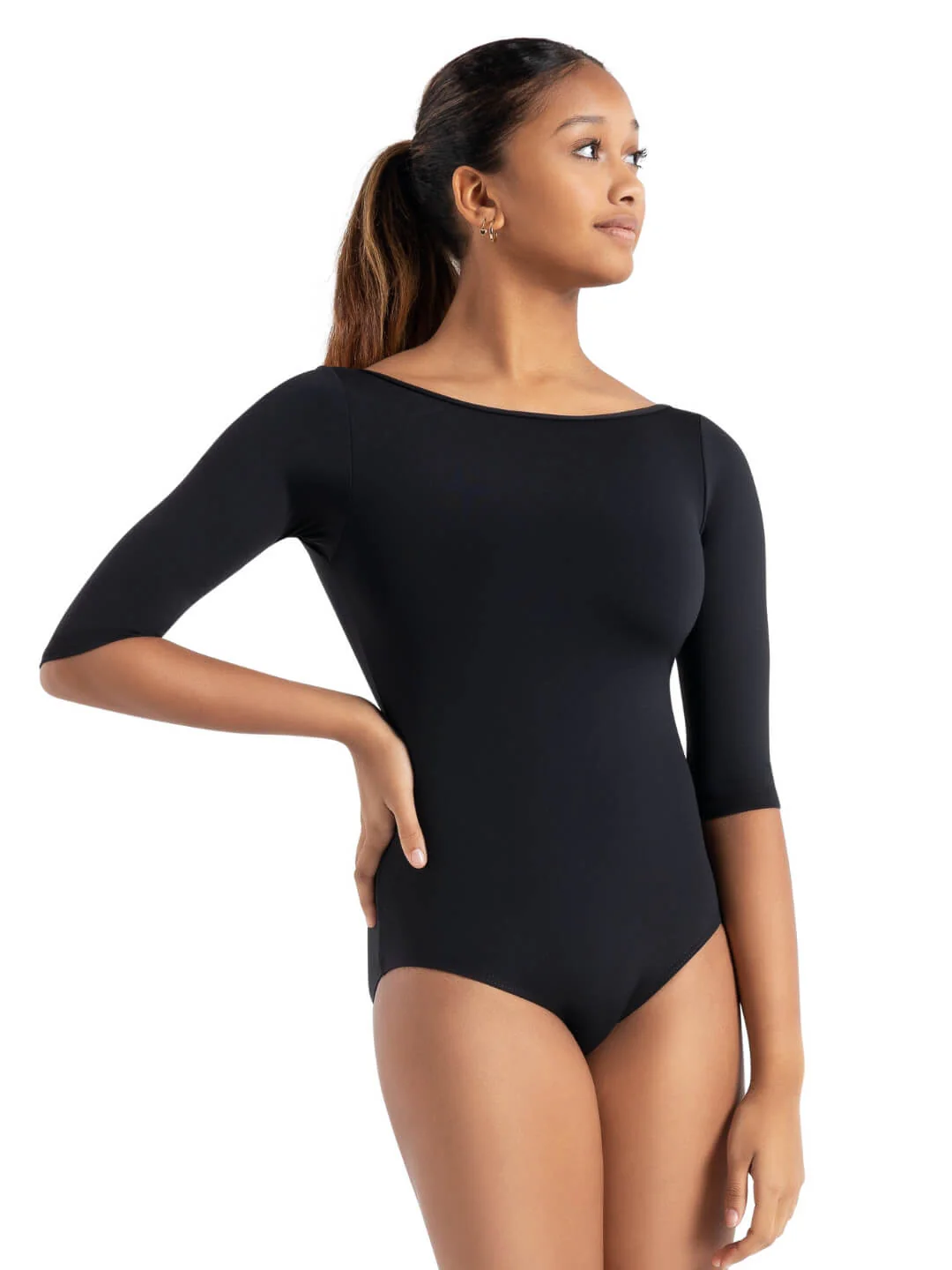 Boatneck 3/4 Sleeve Leotard - Image 6