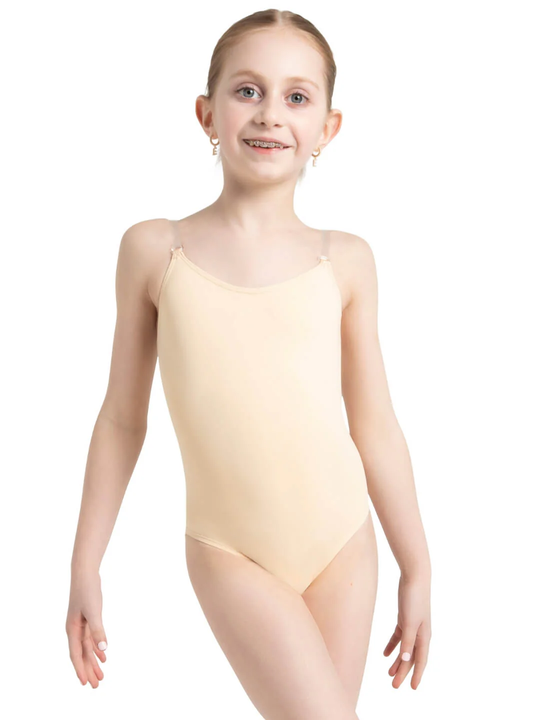 Camisole Leotard w/ Clear Transition Straps - Girls - Image 8