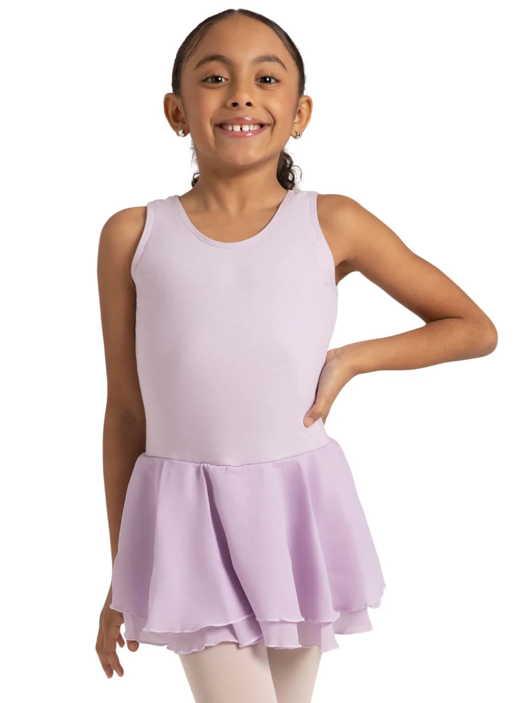 Double Layer Skirt Tank Dress - Girls - Image 3