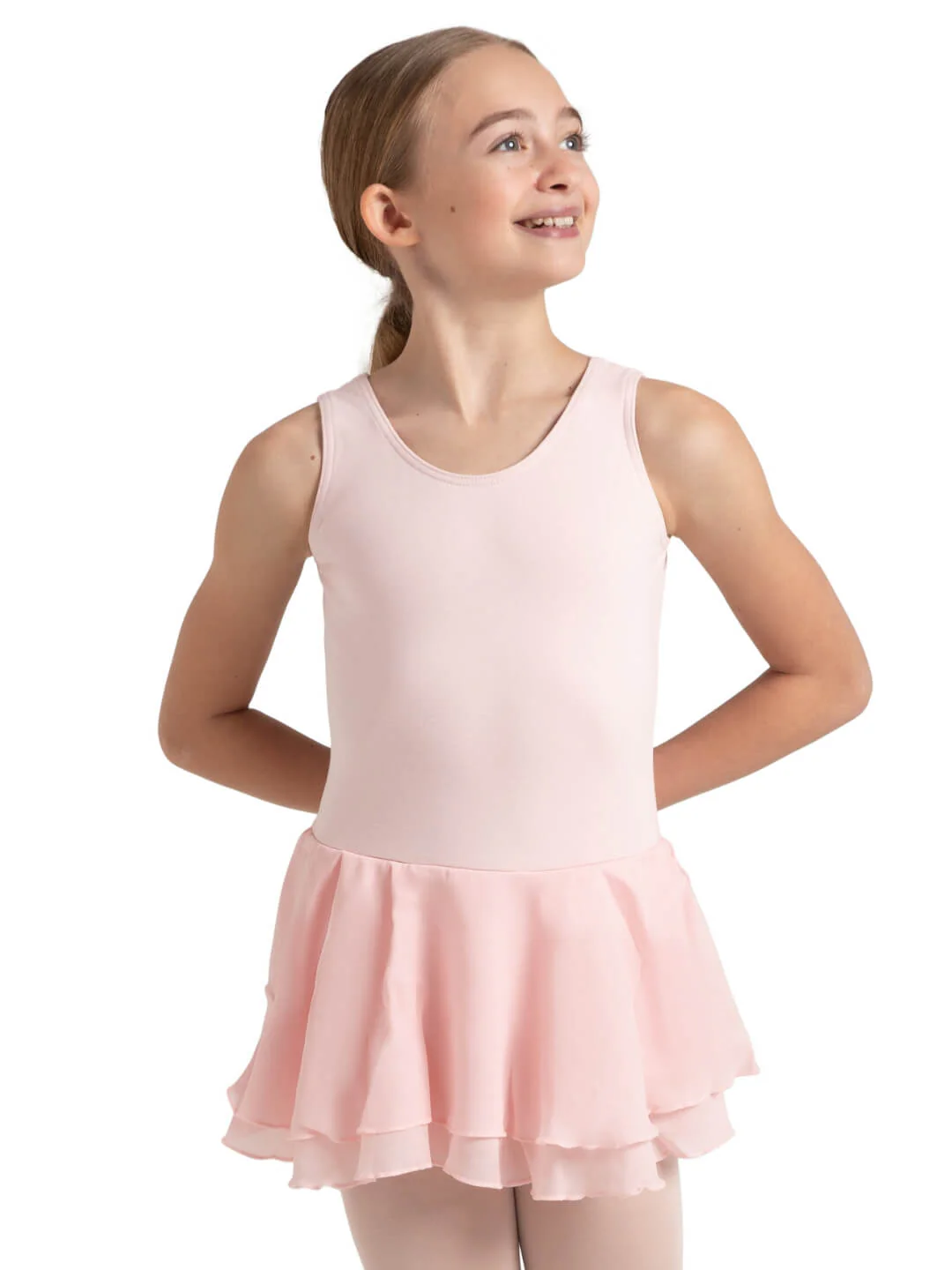 Double Layer Skirt Tank Dress - Girls - Image 16