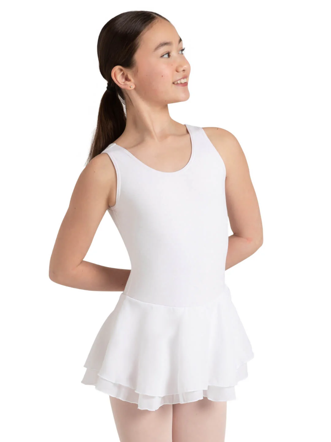 Double Layer Skirt Tank Dress - Girls - Image 19