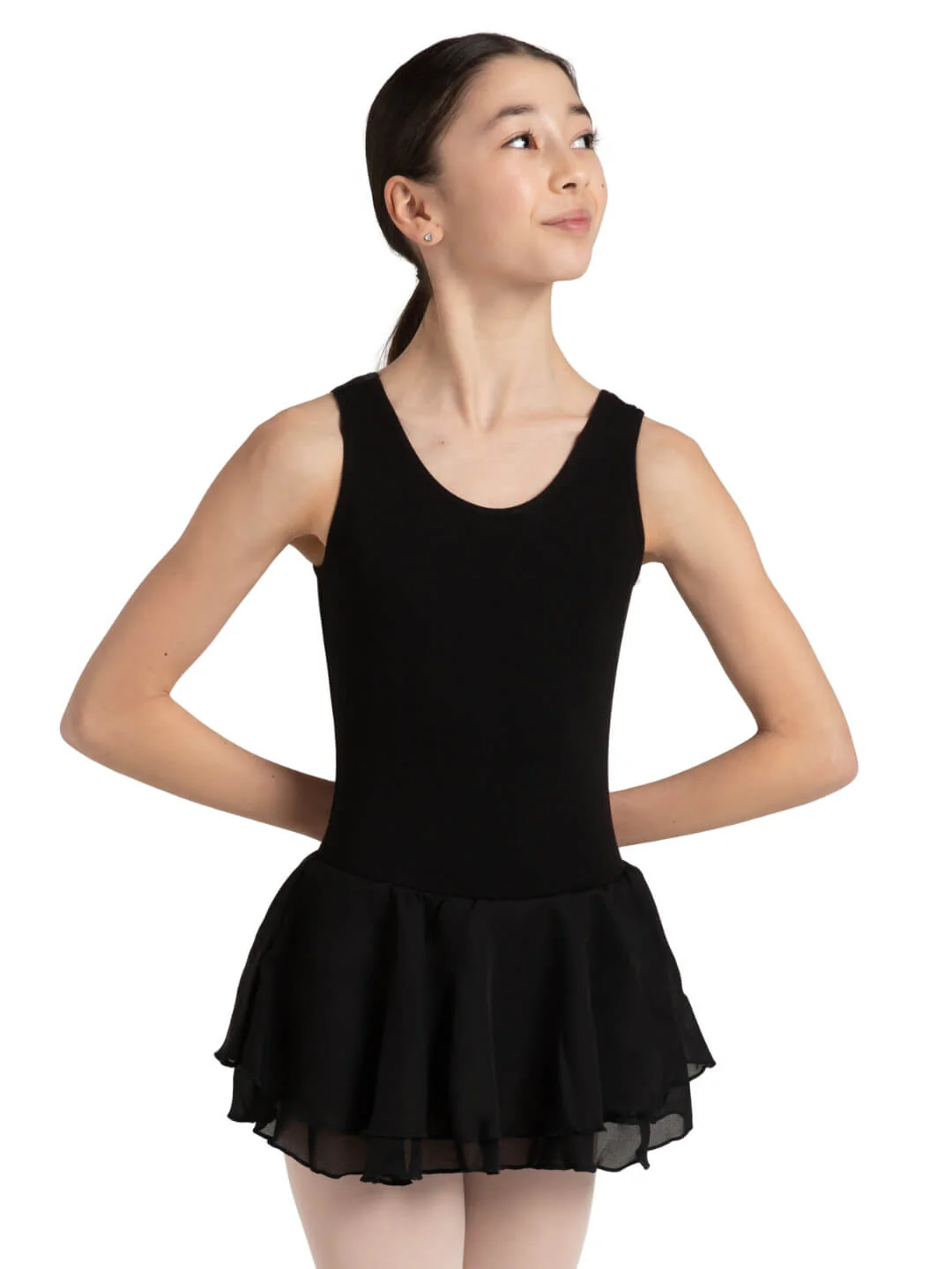 Double Layer Skirt Tank Dress - Girls - Image 5