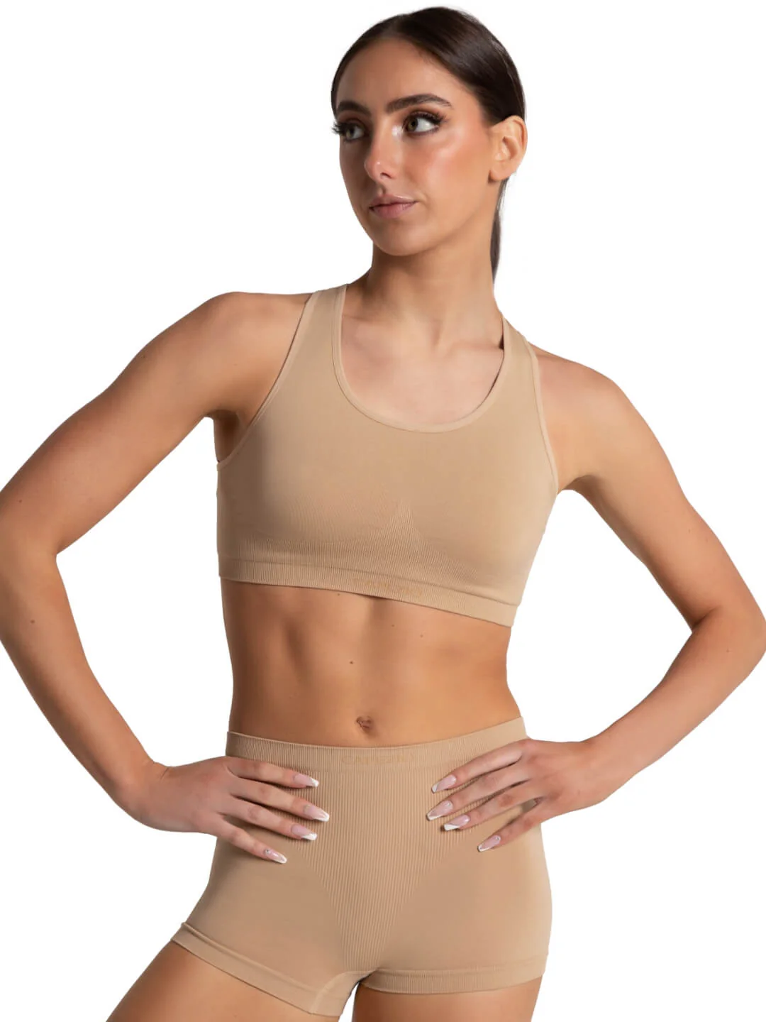 Seamless Racerback Sports Bra - Image 4