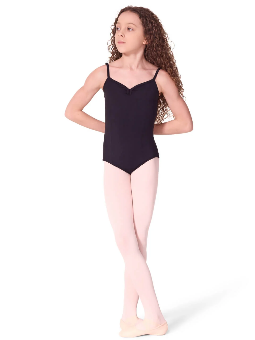 Soft Elegance Camisole V-neck Leotard - Tween - Image 4